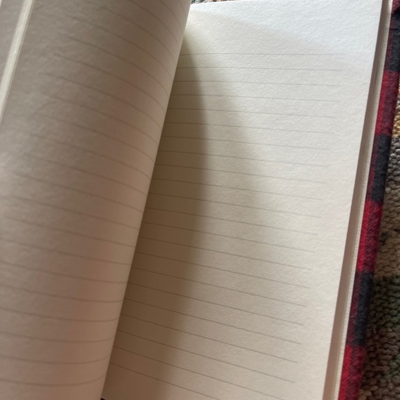 New Custom feeling myself Flannel Red Plaid Lined Journal Notebook - Picture 7 of 9